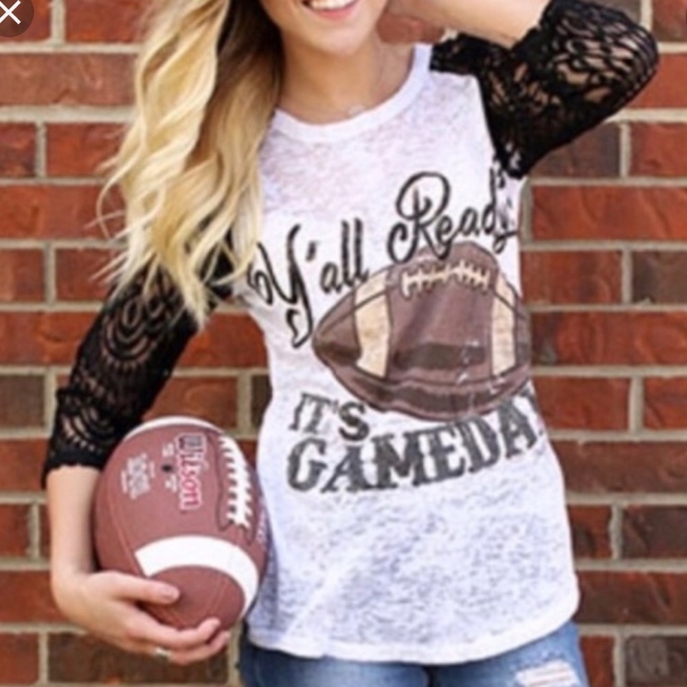 💜 Southern Grace Burnout Football Tee